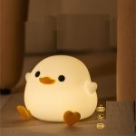 Doudou Duck Bedroom Bedside Charging With Sleeping Night Light Timing Table Lamp
