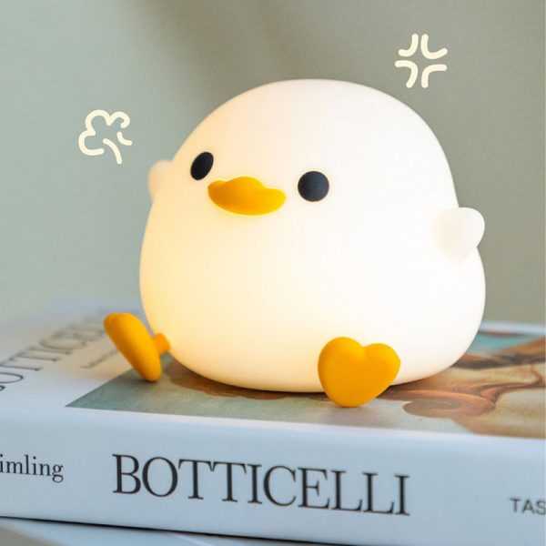 Doudou Duck Bedroom Bedside Charging With Sleeping Night Light Timing Table Lamp
