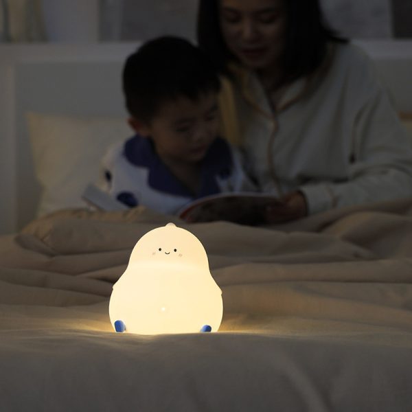 Children's Cute Cartoon Big Belly Dragon Silicone Patting Night Light