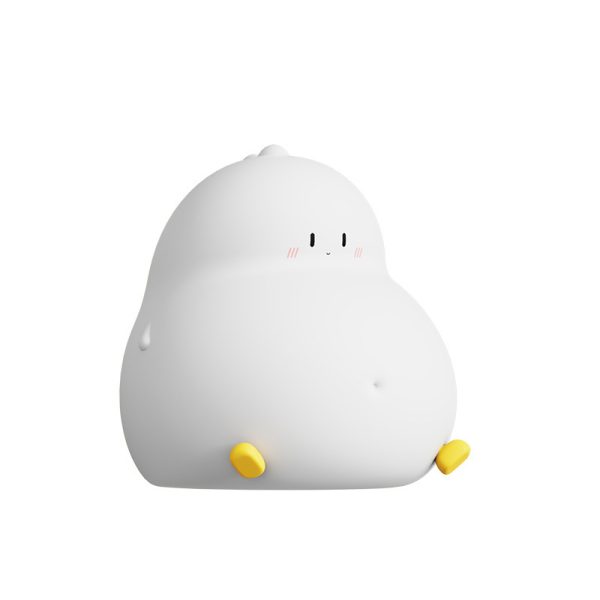 Children's Cute Cartoon Big Belly Dragon Silicone Patting Night Light