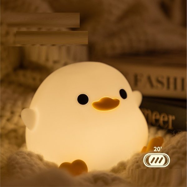 Doudou Duck Bedroom Bedside Charging With Sleeping Night Light Timing Table Lamp